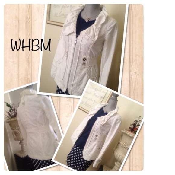 - New - WHBM white jacket 🪴price is firm🪴 - Picture 2 of 4
